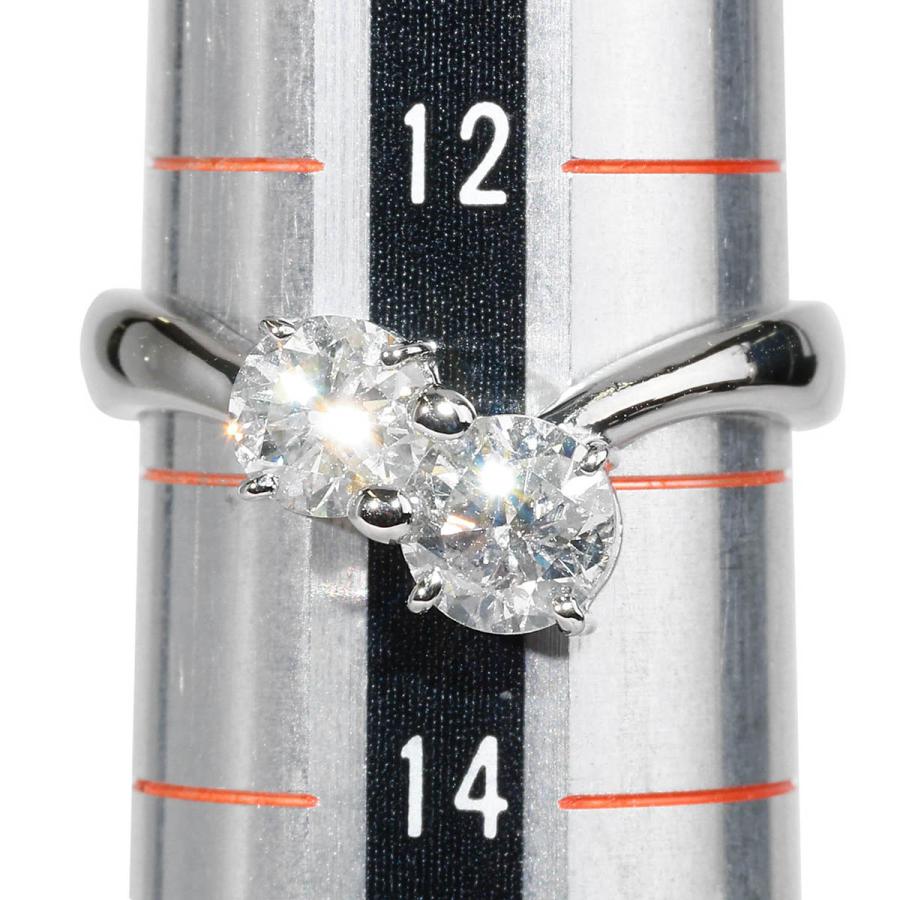 ダイヤモンド 1.16ct プラチナ Pt900 V字リング 13号 指輪 新品仕上済 