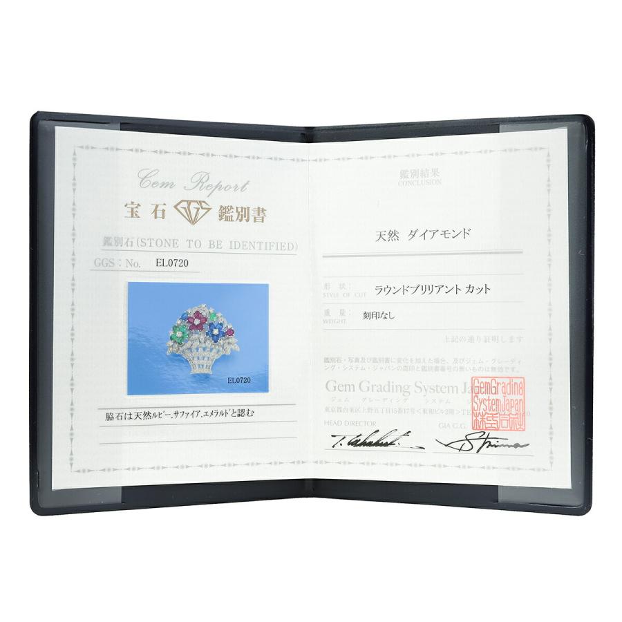 天然ルビー 天然サファイア 天然エメラルド 花かご K18 ペンダントトップ