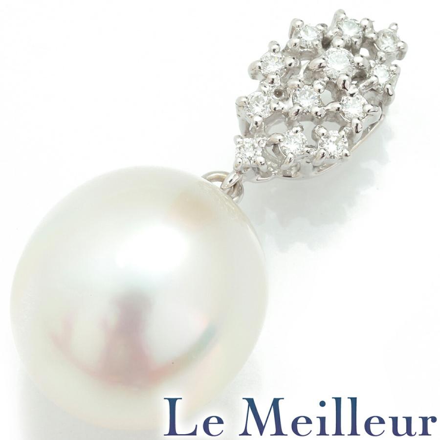 パールペンダントトップ 真珠 14mm K18 中古 プレラブド 返品OK : Le  