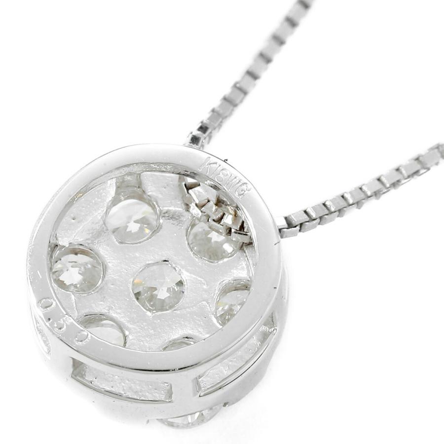 ダイヤモンド 0.5ct ホワイトゴールド K18WG ペンダント ネックレス 