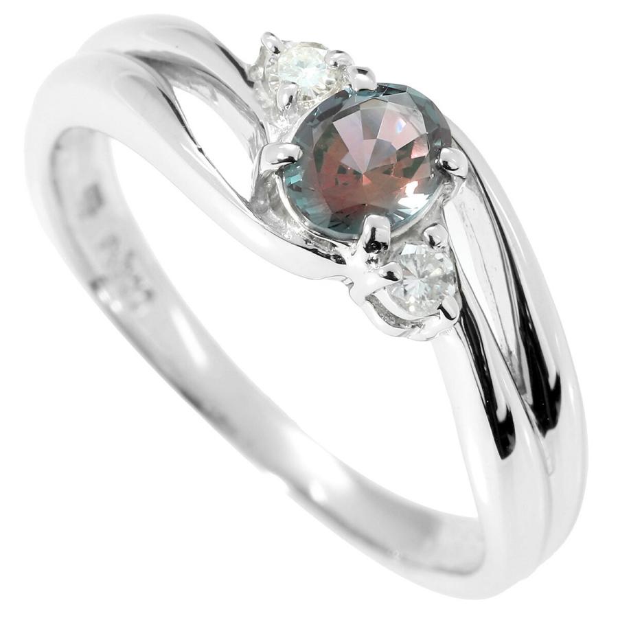 クレサンベール リング 指輪 合成アレキサンドライト 0.36ct 