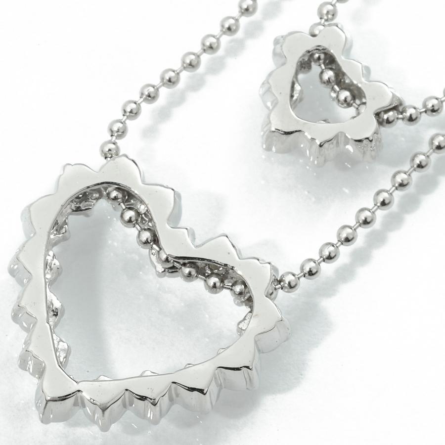 ペンダントネックレス ダイヤモンド 0.30ct ホワイトゴールド K18WG 