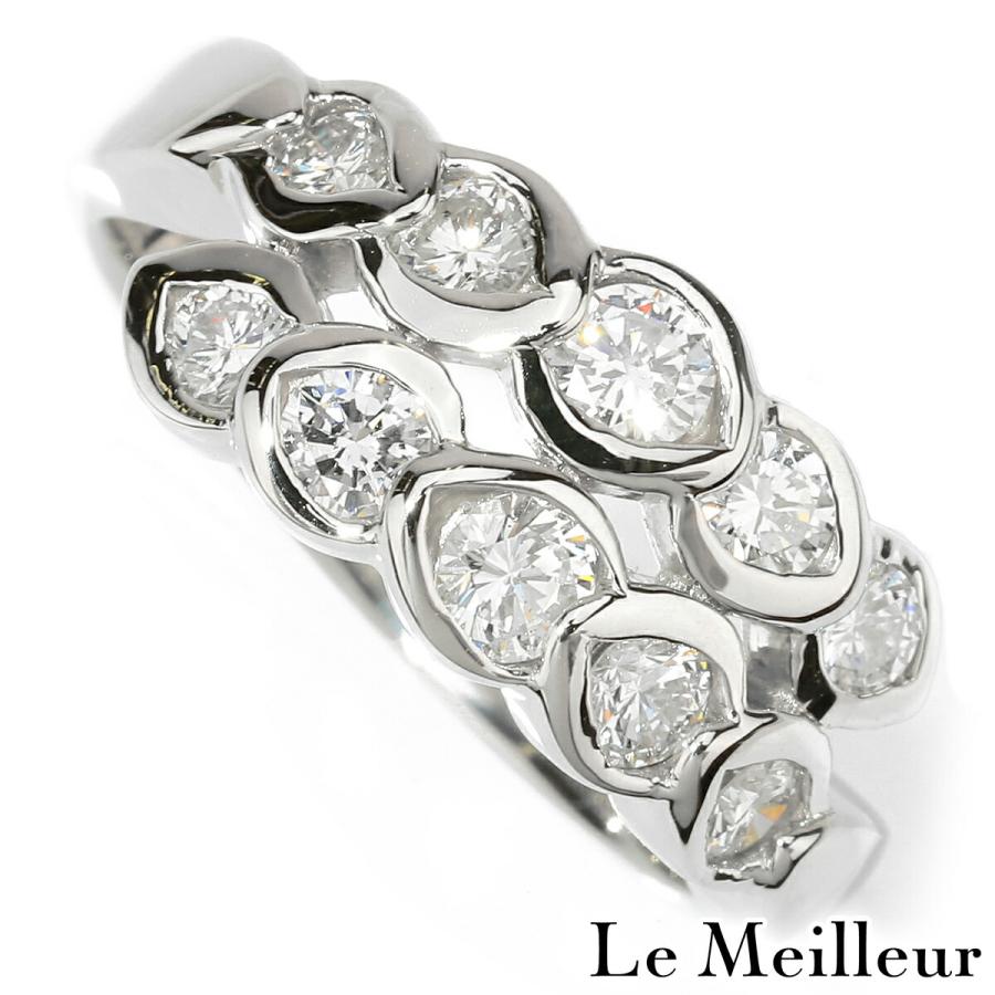 リング SIクラス 指輪 ダイヤモンド 0.8ct プラチナ Pt900 13号 中古 
