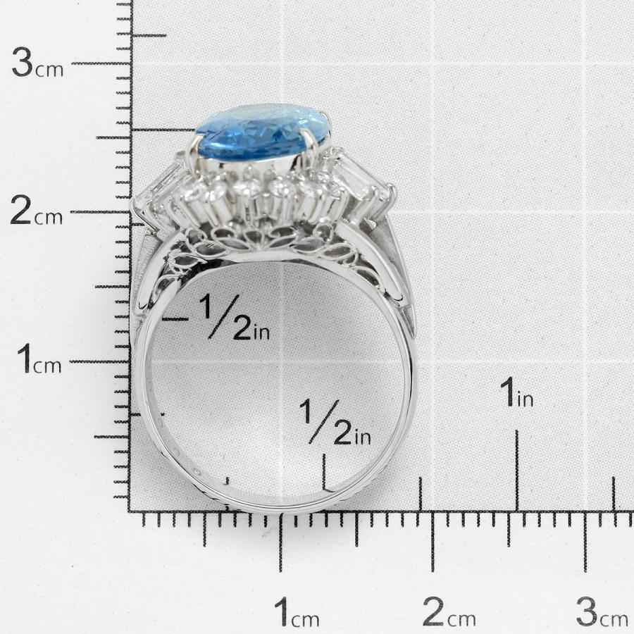 サファイア 5.00ct ダイヤモンド 0.86ct プラチナ Pt900 ピアス 12号 