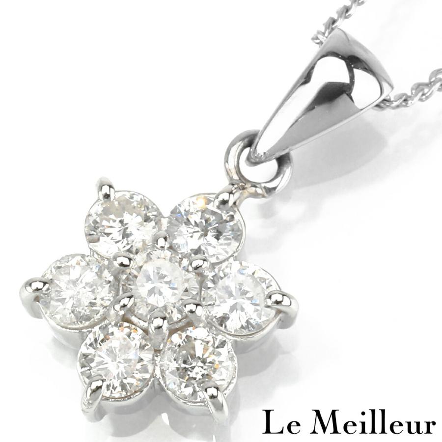 ダイヤモンド 0.5ct プラチナ Pt900 ペンダントネックレス I1クラス 