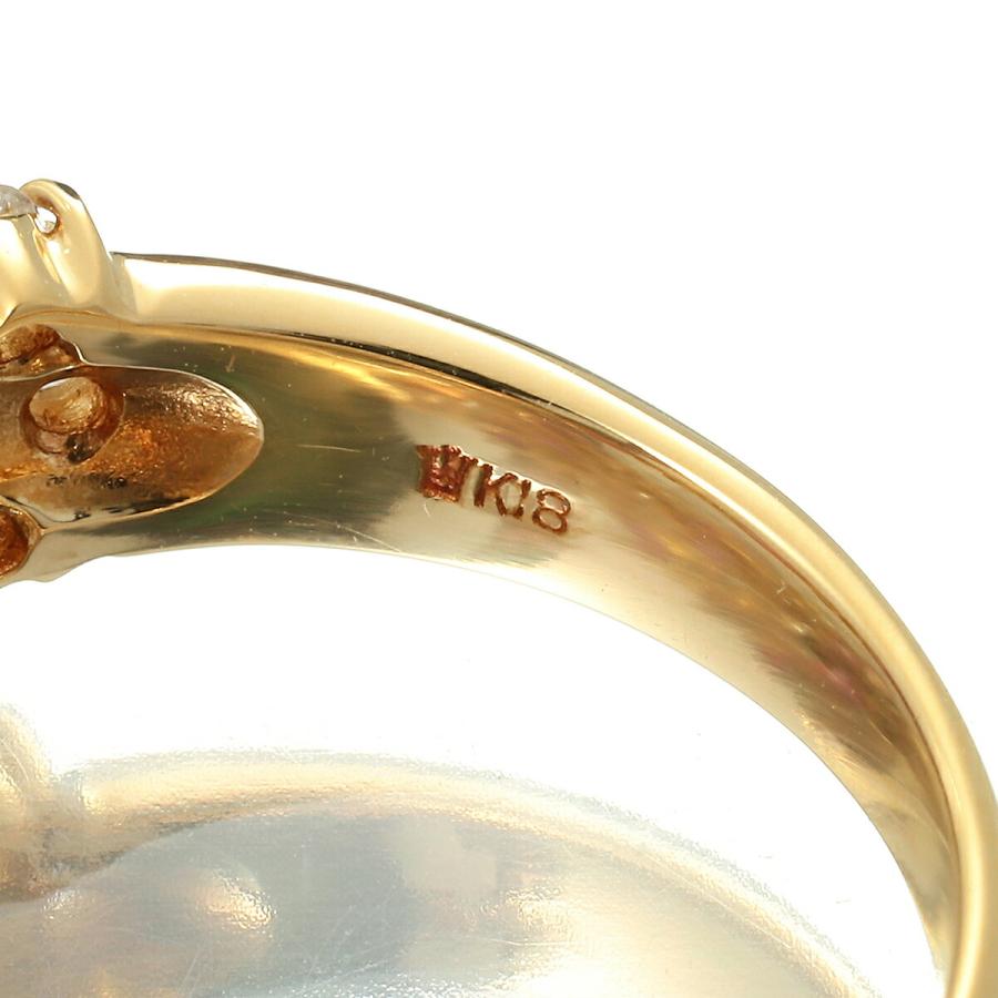 リング 指輪 ルビー 0.77ct ダイヤモンド 0.45ct K18 11号 中古 