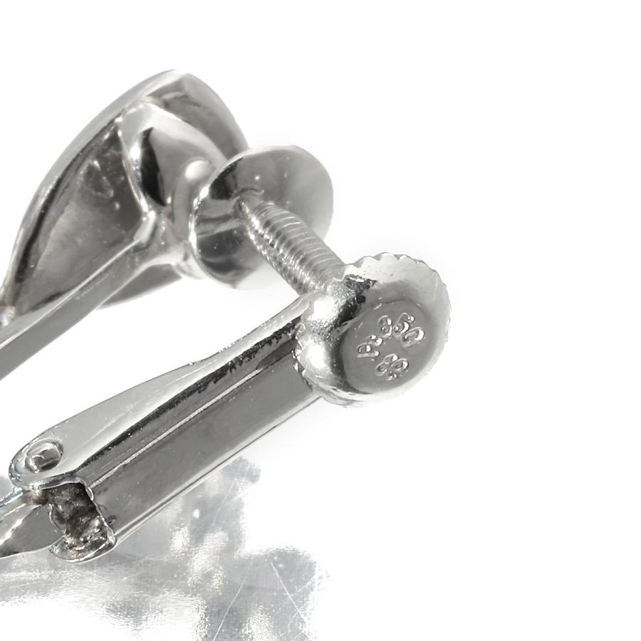 ジュエリーマキ イヤリング アクアマリン プラチナ Pt850 MAKI 中古