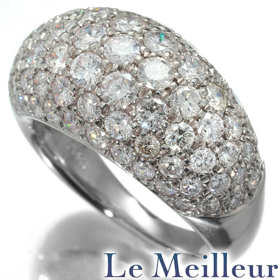 リング 指輪 ダイヤモンド 3ct Pt900 13号 中古 プレラブド 返品OK  