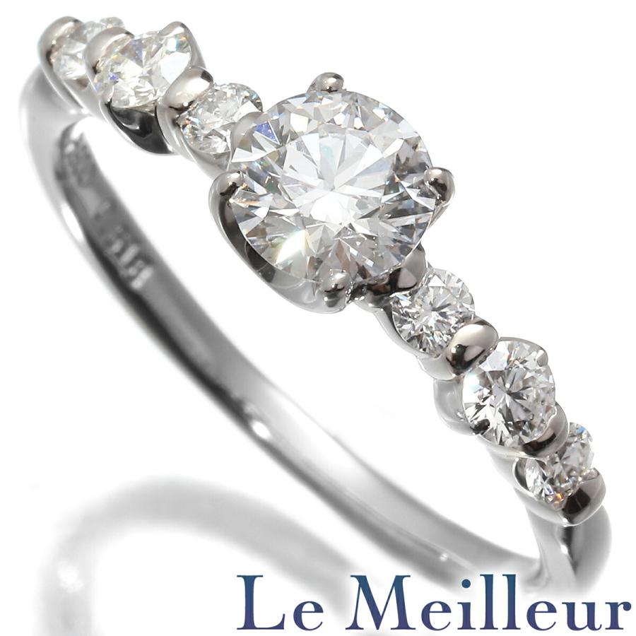 リングGOOD VSIクラス Dカラー 指輪 ダイヤモンド 0.518ct 0.305ct  