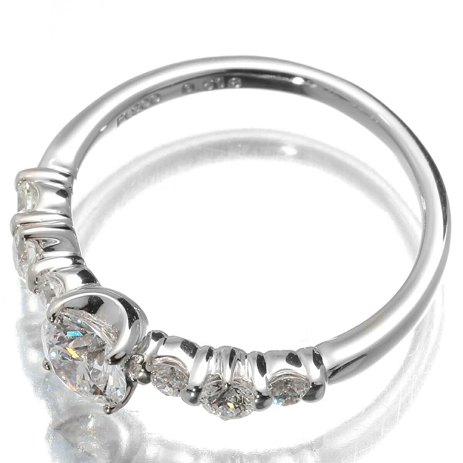 ダイヤモンド 0.518ct 0.305ct プラチナ Pt950 リングGOOD VSIクラス D