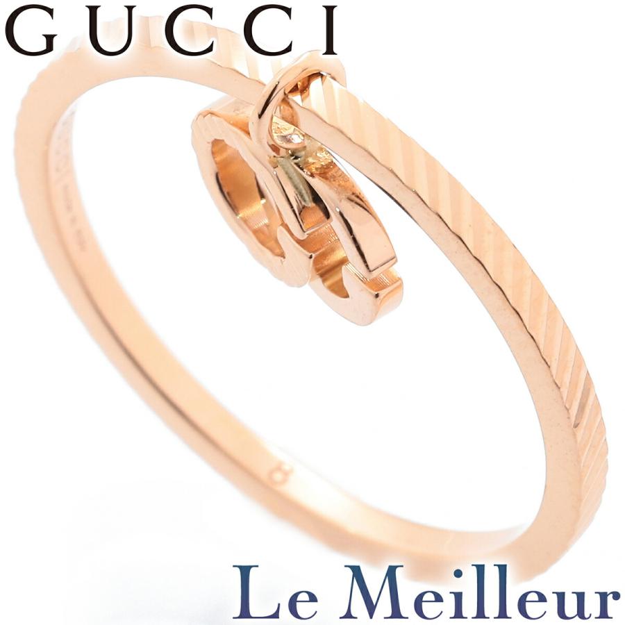 GUCCI グッチ GGランニング リング 指輪 1697 AR K18 8号 中古  