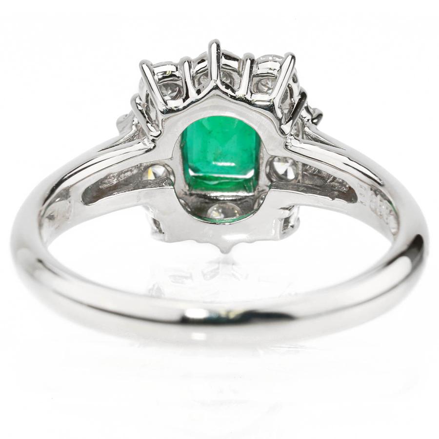 ジュエリーマキ リング エメラルド 0.71ct ダイヤ 0.46ct プラチナ 