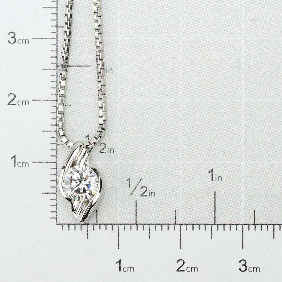 【美品】【Pt900】Over Excellent ペンダントネックレス ペンダント EXCELLENT VVS1クラス ダイヤモンド 0.7ct プラチナ Pt900