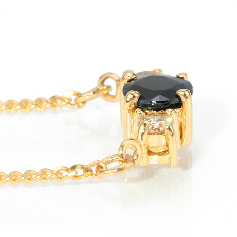 ジュエリーマキ ネックレス ブルーサファイア 0.31ct ダイヤモンド