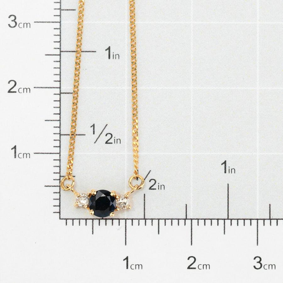 ジュエリーマキ ネックレス ブルーサファイア 0.31ct ダイヤモンド