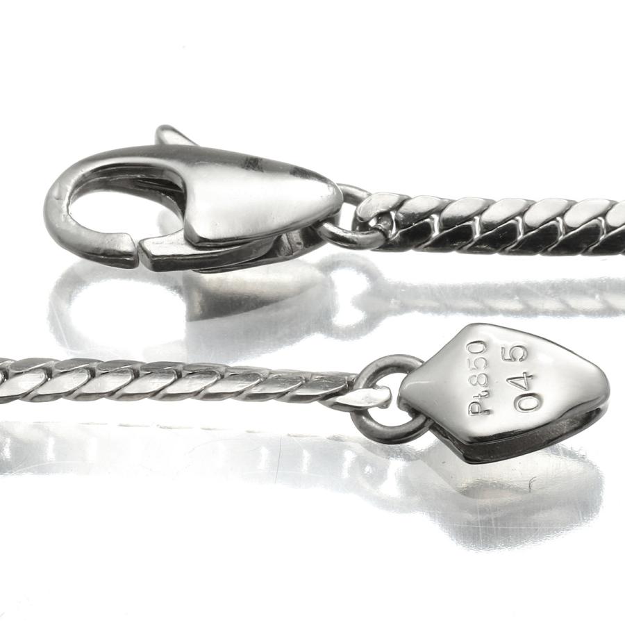 ライン ネックレス ダイヤモンド 0.45ct Pt850 中古 プレラブド 返品OK  