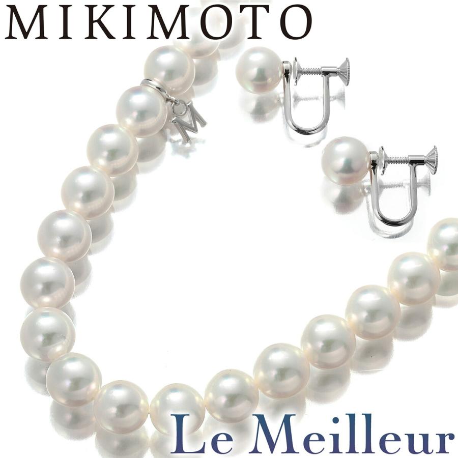 MIKIMOTO ミキモト ネックレス イヤリング セット 真珠 7.4〜7.9 MIKIMOTO ミキモト ネックレス イヤリング セット 真珠 7.4〜7.9