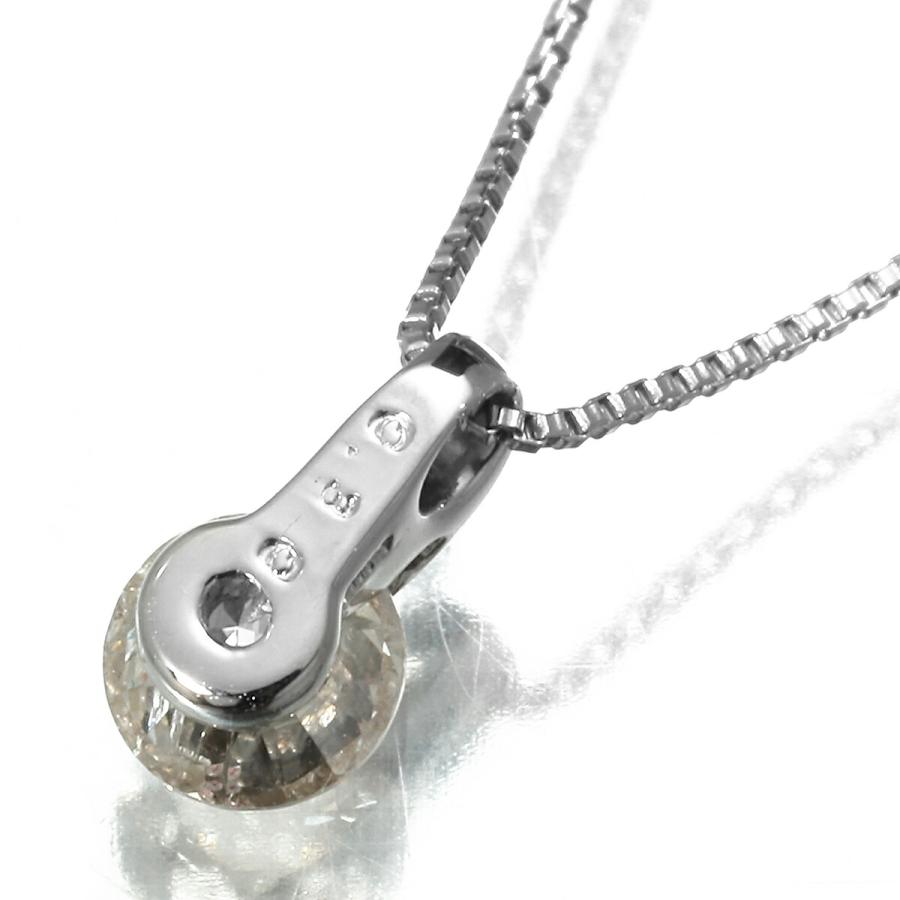 ペンダントネックレス ダイヤモンド 0.3ct Pt850 中古 返品OK : Le 