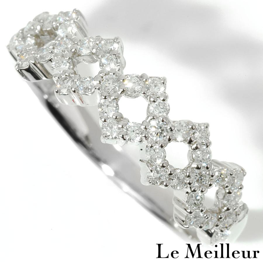 ダイヤモンド 0.5ct プラチナ Pt900 リング 15号 指輪 新品仕上済 中古