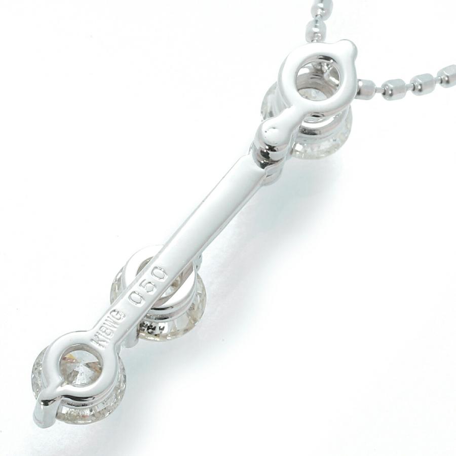 スイングトリロジーデザイン ペンダントネックレス ダイヤモンド 0.5ct 
