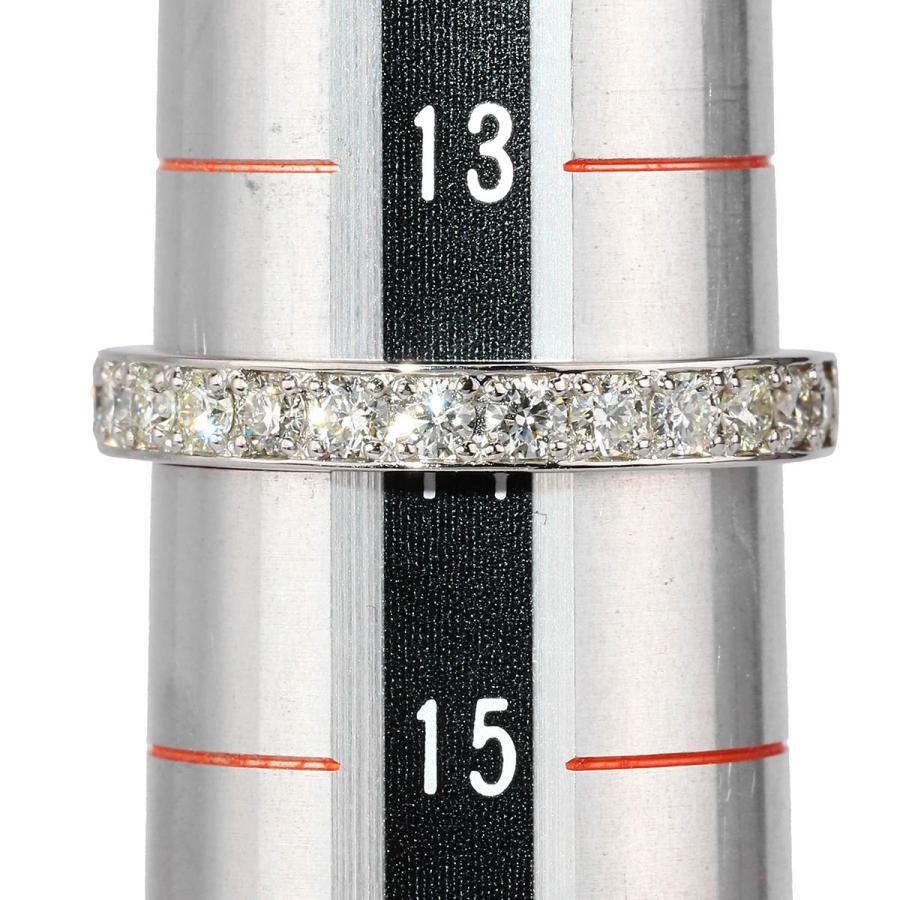 ダイヤモンド 0.50ct プラチナ Pt900 ハーフエタニティリング SIクラス 
