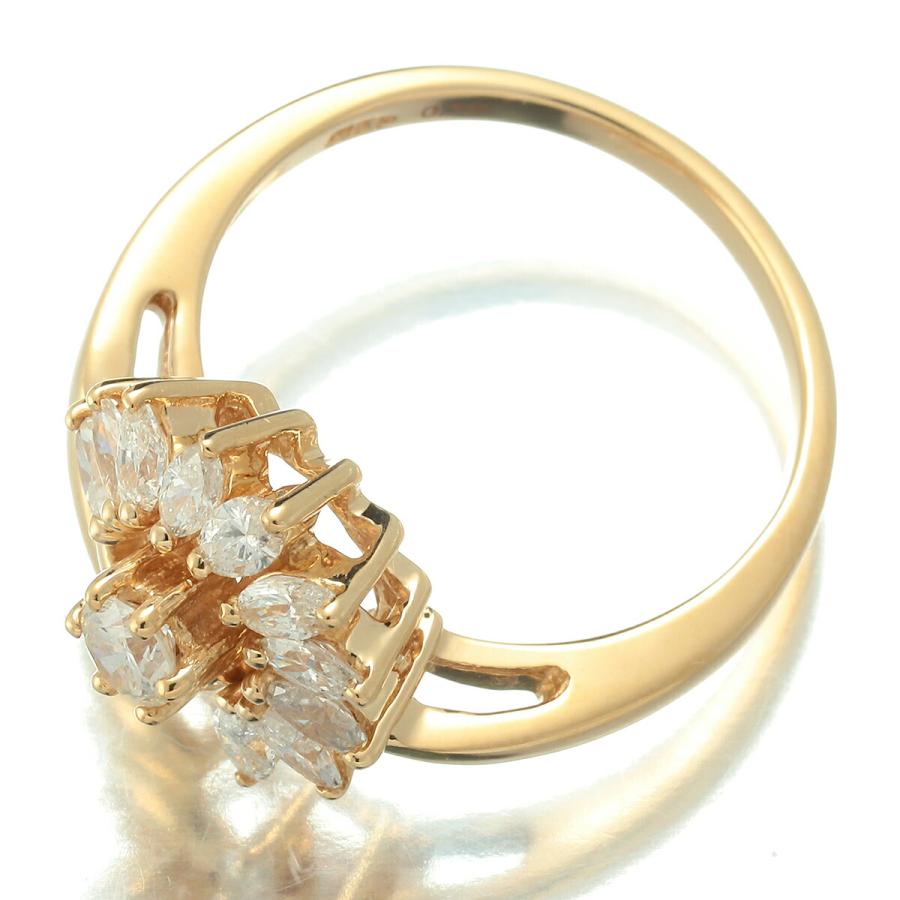 ダイヤモンド 0.72ct イエローゴールド K14YG リング 13号 指輪 新品 