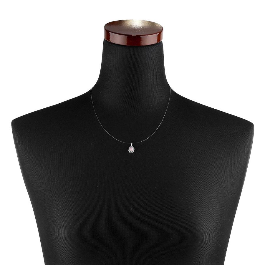 ペンダントトップ ブラックオパール 0.32ct ホワイトゴールド K18WG