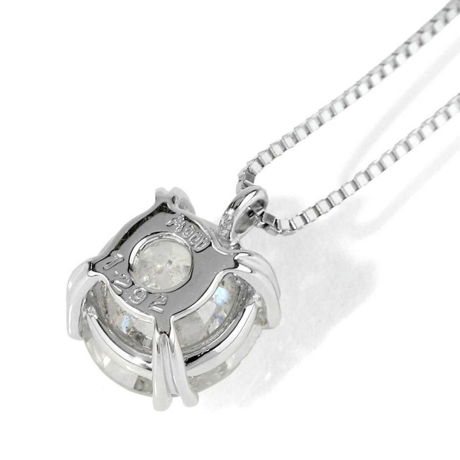 ダイヤモンド 1.292ct Jカラー I-2 GOOD プラチナ Pt900 1粒ペンダント 
