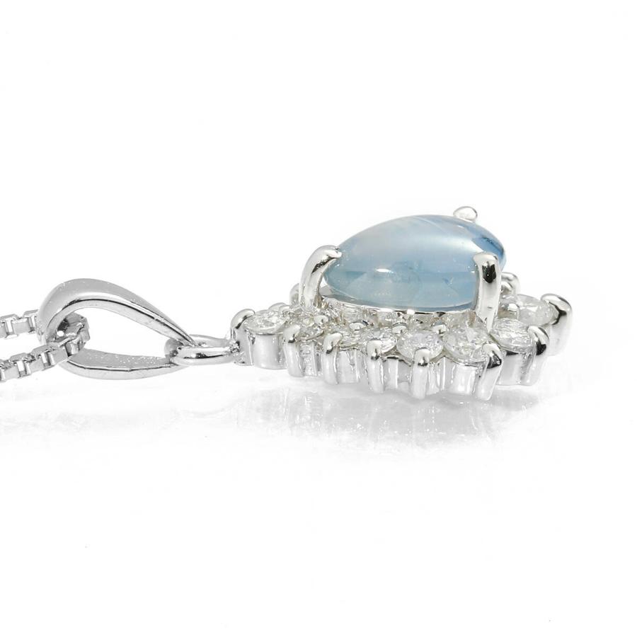 スターサファイア　プラチナ　ペンダント スターサファイア 0.68ct ダイヤモンド 0.20ct プラチナ Pt900