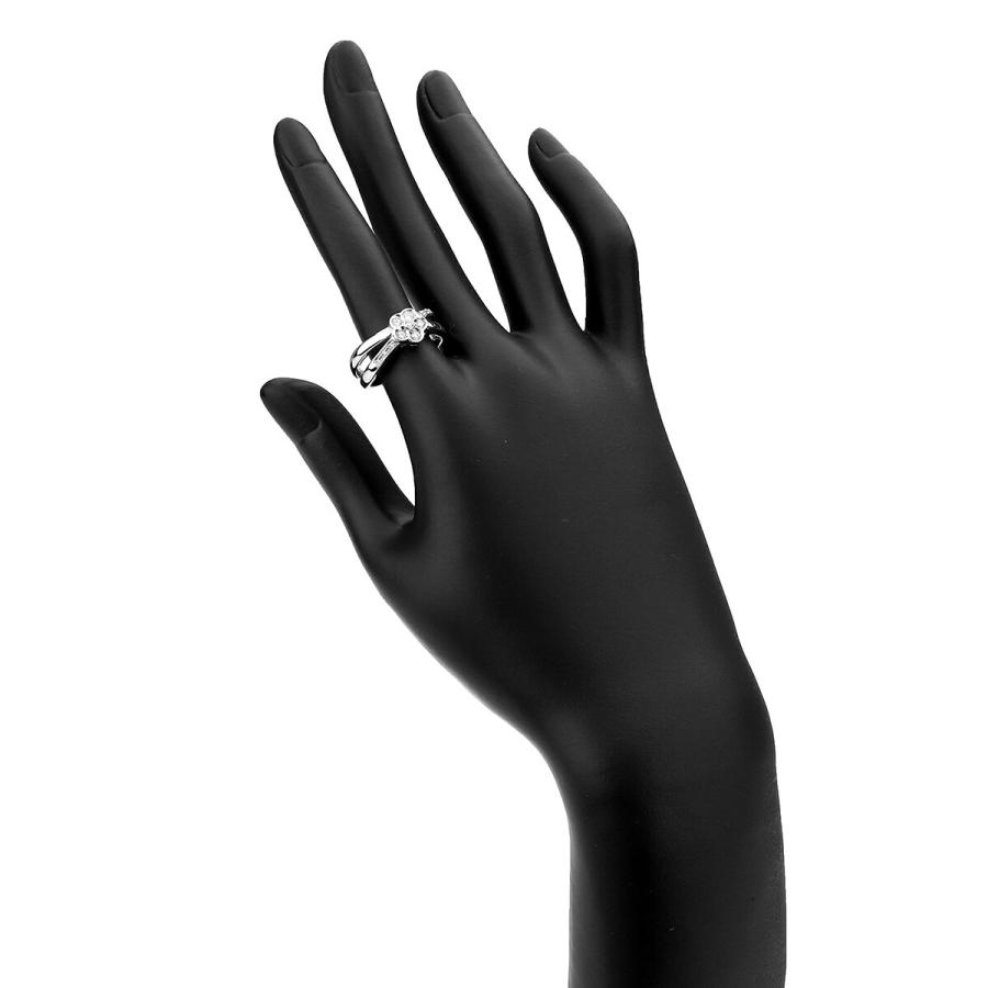 ジュエリーマキ フラワーモチーフ リング 指輪 ダイヤモンド 0.2ct