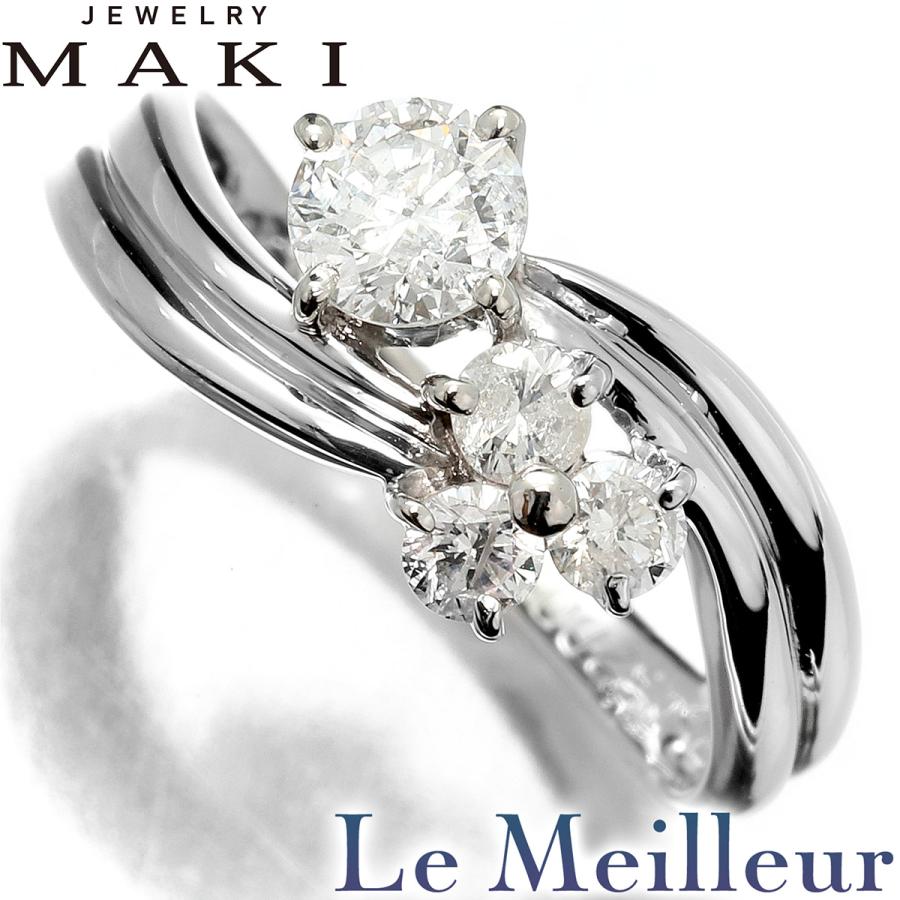 ジュエリーマキ 4P リング 指輪 ダイヤモンド 0.32ct ダイヤモンド  