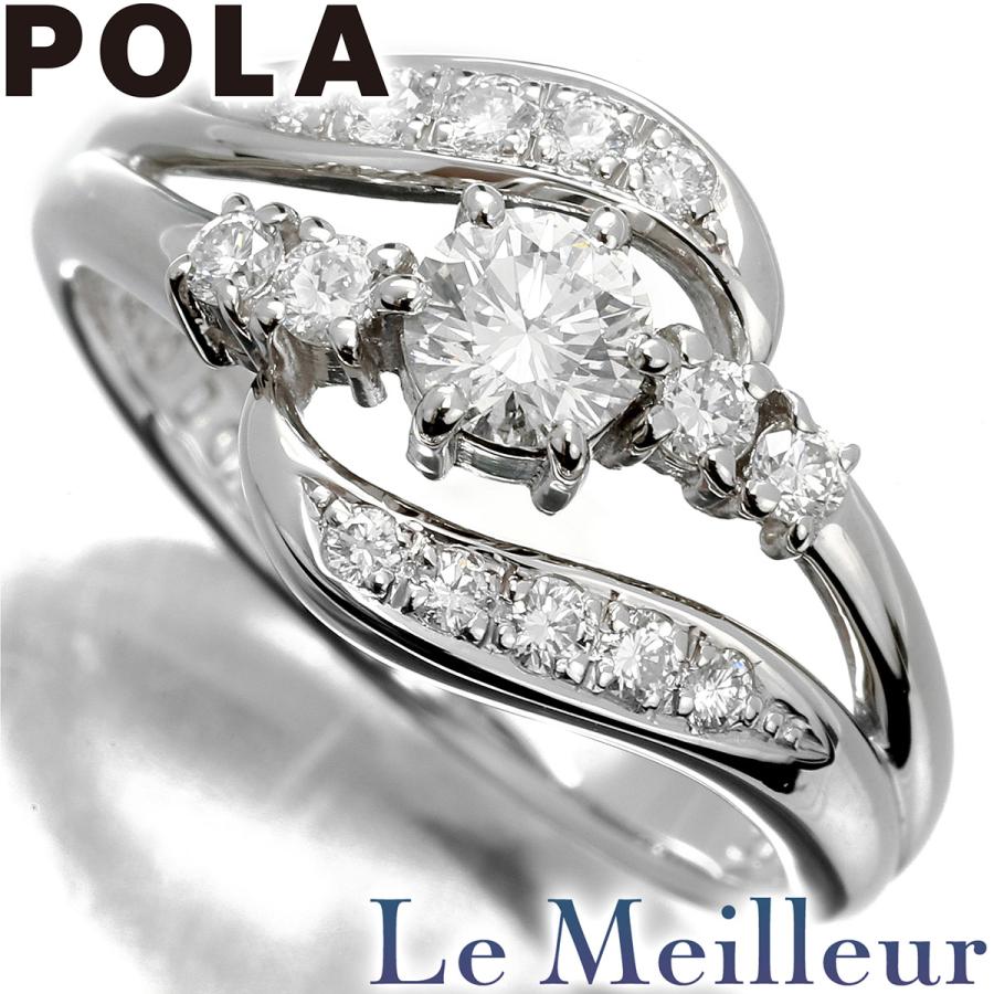 POLA（ポーラ） パヴェ リング 指輪 ダイヤモンド 0.52ct プラチナ