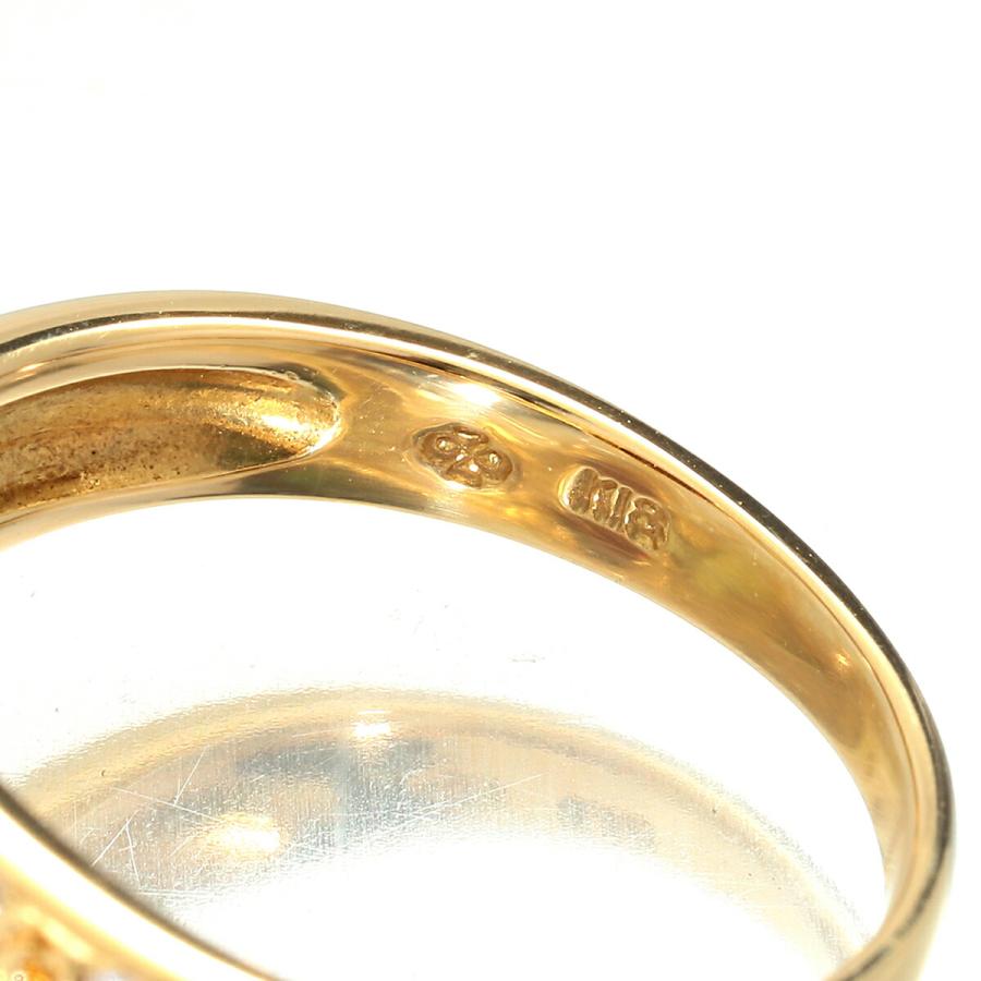 ジュエリーマキ リング 指輪 ガーネット 1.95ct ダイヤモンド K18 11号  