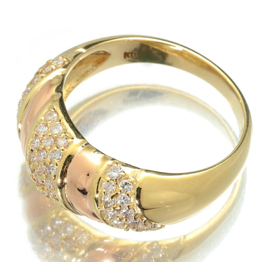 リング 指輪 ダイヤモンド 0.5ct K18 12号 中古 プレラブド 返品OK  