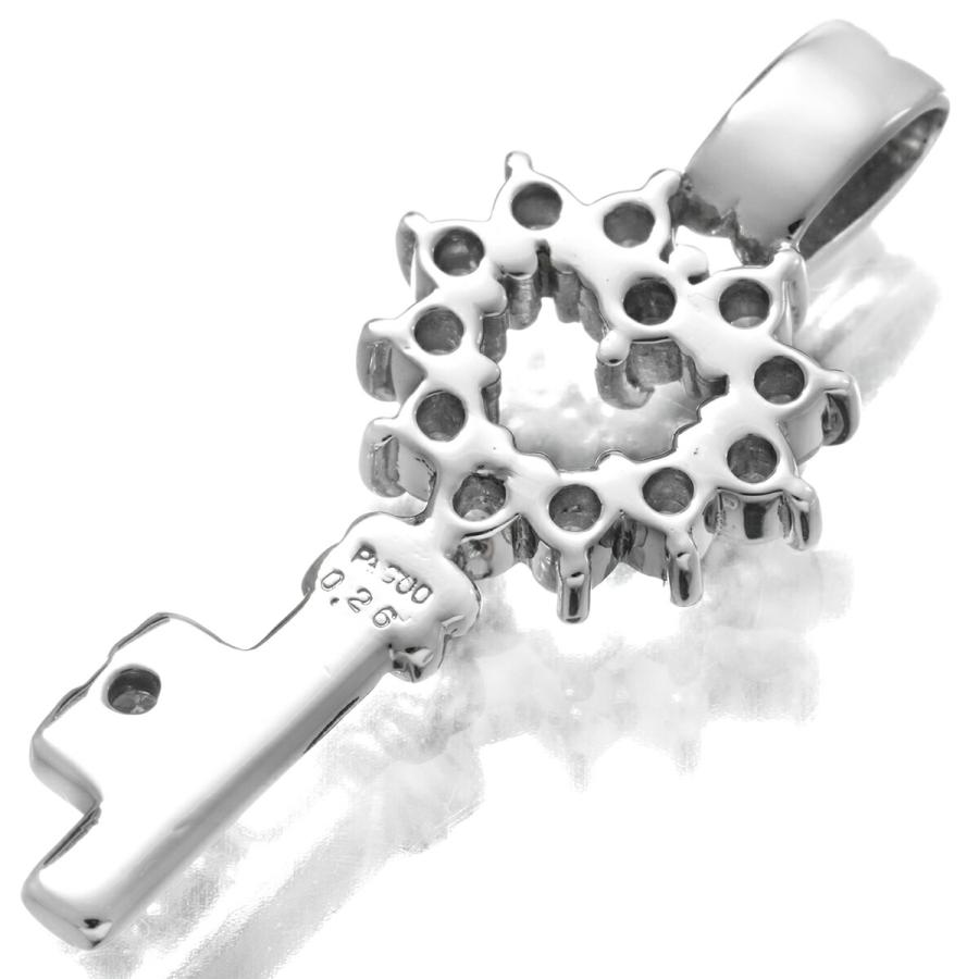 ダイヤモンド 0.26ct プラチナ Pt900 キーモチーフペンダントトップ 