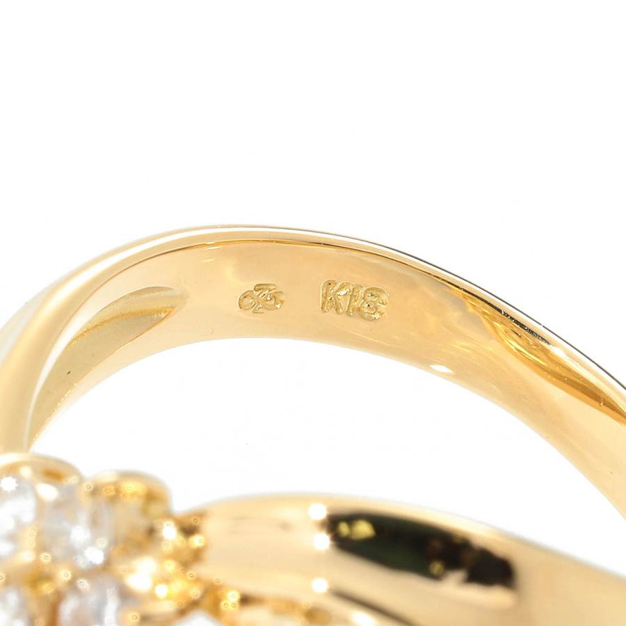 ジュエリーマキ フラワーモチーフリング 指輪 ダイヤモンド 0.54ct