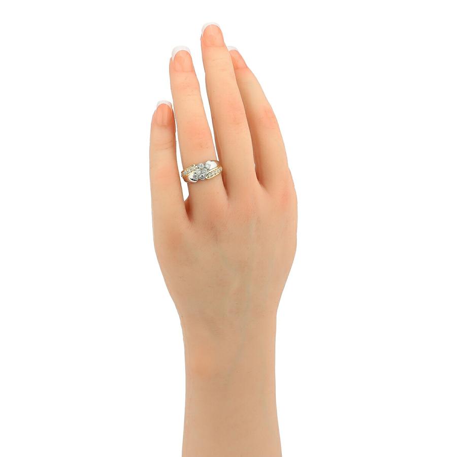 ジュエリーマキ Jewelry MAKI SIクラス バイカラーリング ダイヤモンド