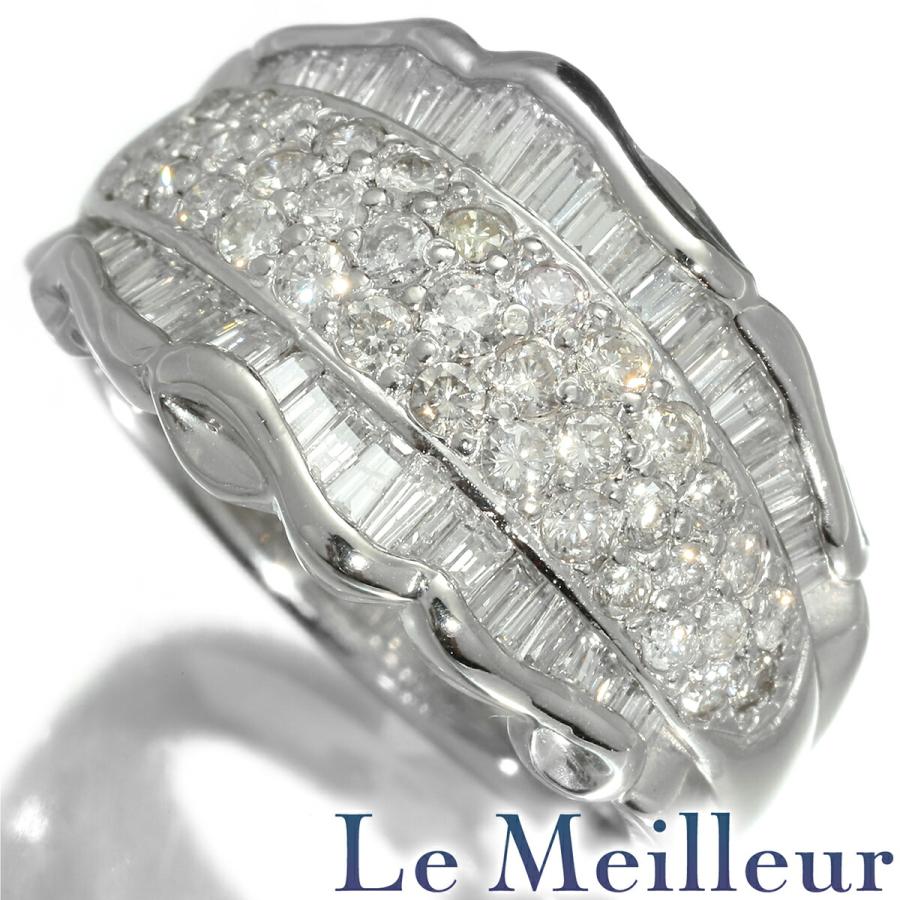 ダイヤモンド 1ct プラチナ Pt900 リング 13号 指輪 新品仕上済 中古 