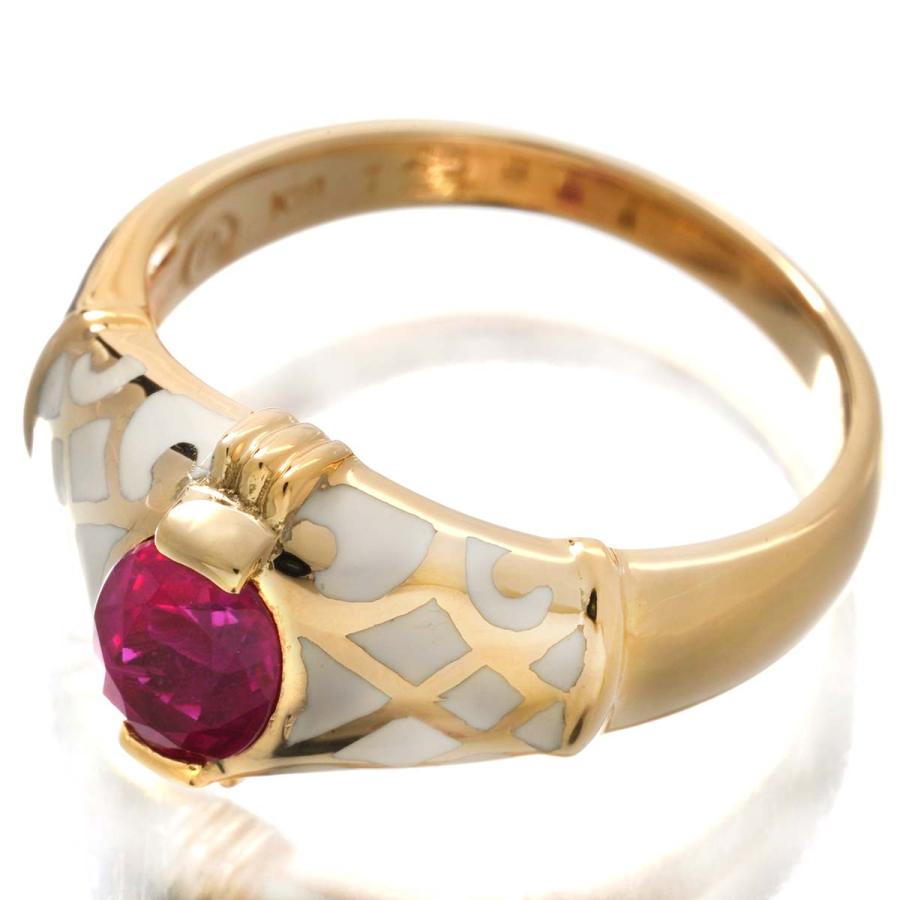 プリマ・ビジュー リング 指輪 ルビー 1.21ct K18 15号 PRIMA BIJOUX 