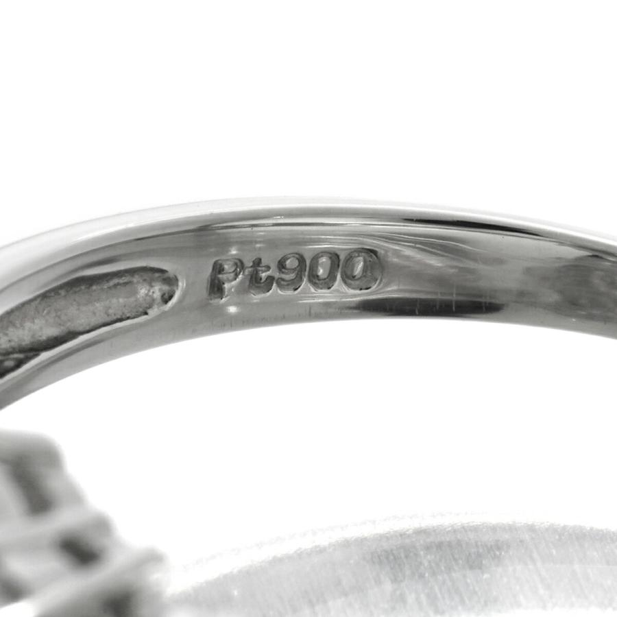 フラワーモチーフリング 指輪 ダイヤモンド 0.50ct Pt900 13号 中古