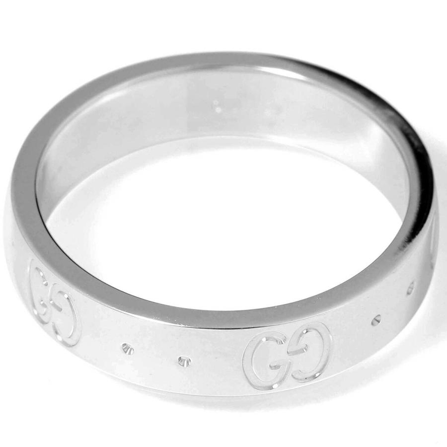 GUCCI（グッチ） アイコンリング 指輪 ホワイトゴールド K18WG 9号