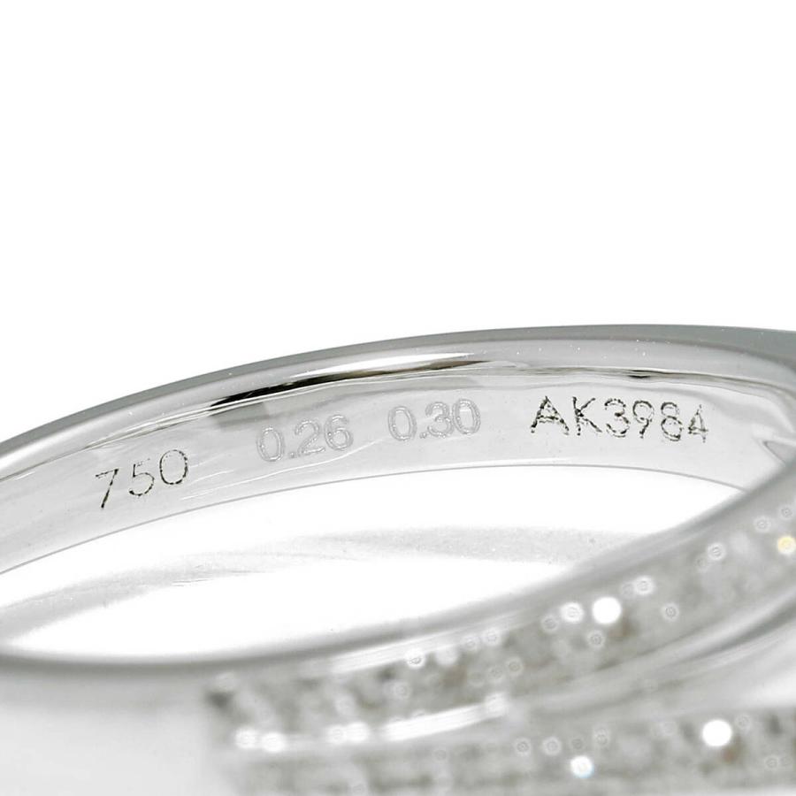 モーブッサン ドリーム＆ラブ リング ダイヤ 0.26ct 0.30ct ホワイトゴールド K18WG 11号 指輪  新品仕上済 中古 返品OK RE-PRICE | MAUBOUSSIN | 03