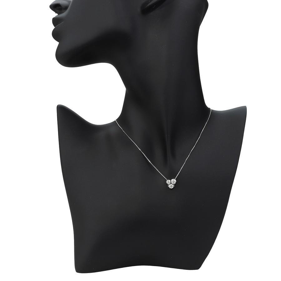 ELLE エル スリーストーン 2way ペンダントネックレス ダイヤモンド  