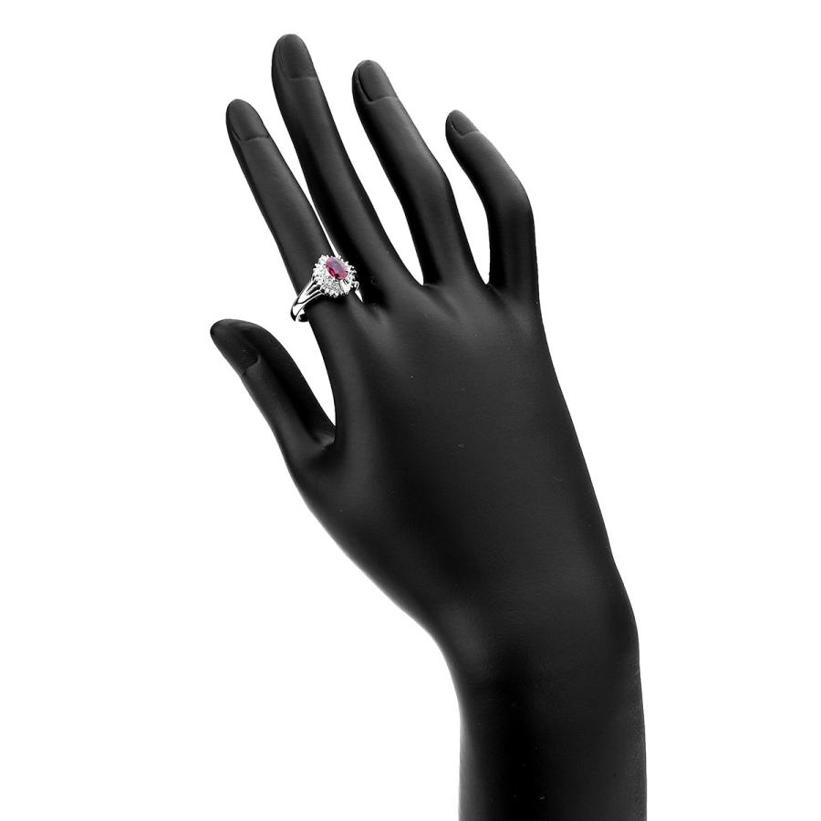 リング 指輪 ルビー 0.48ct ダイヤモンド 0.27ct Pt900 13号 中古  