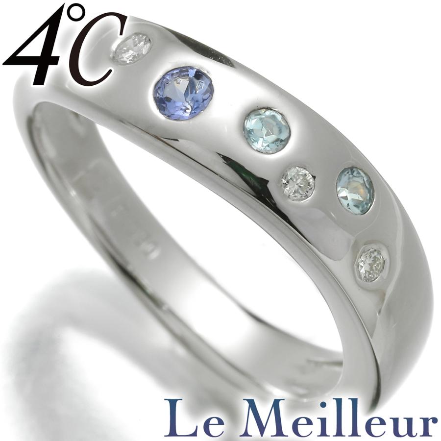 4℃ リング 指輪 タンザナイト ダイヤモンド Pt950 13号 ヨンドシー  