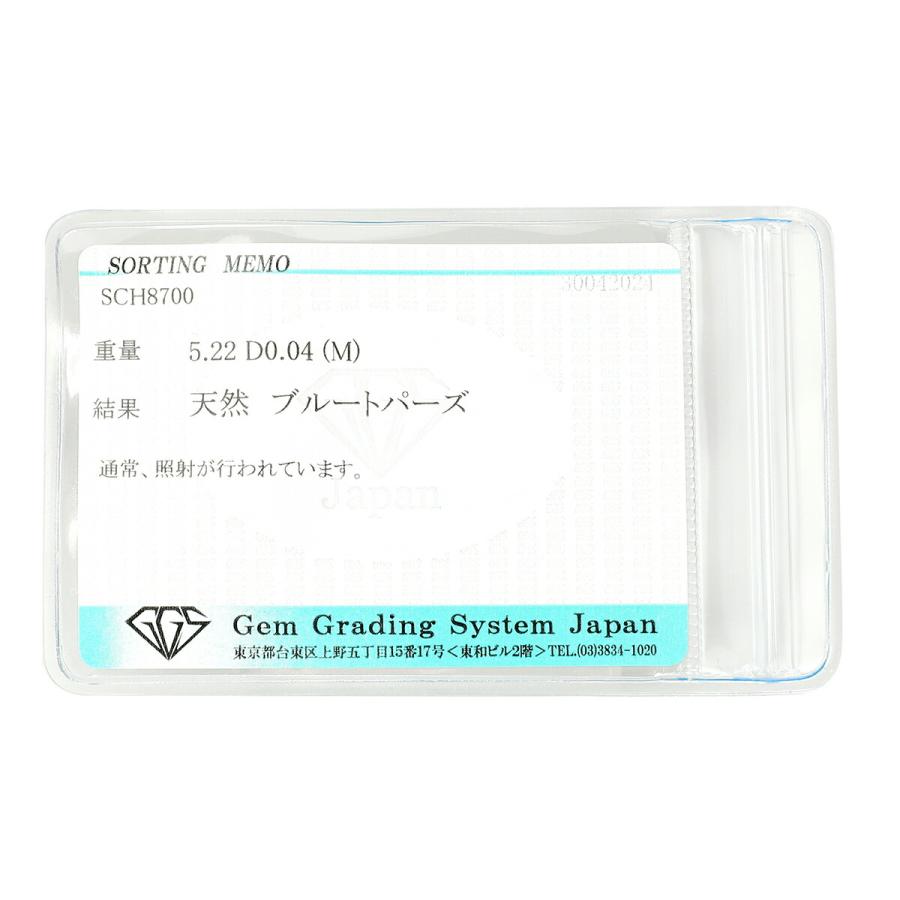 ジュエリーマキ リング 指輪 ブルートパーズ 5.22ct ダイヤモンド