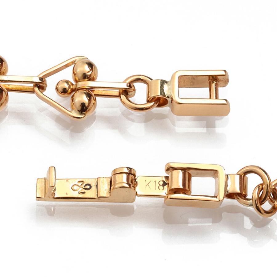 K18 ネックレス　幅2.5㎜　59cm 10.02 g ジュエリーマキ印 ジュエリーマキ Jewelry MAKI ボールデザインリンクチェーン