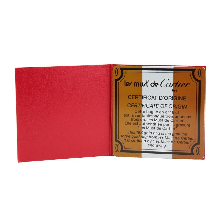 Cartier K18 トリニティリング 専用ケース付き Cartier カルティエ トリニティ リング 指輪 K18 19号 中古