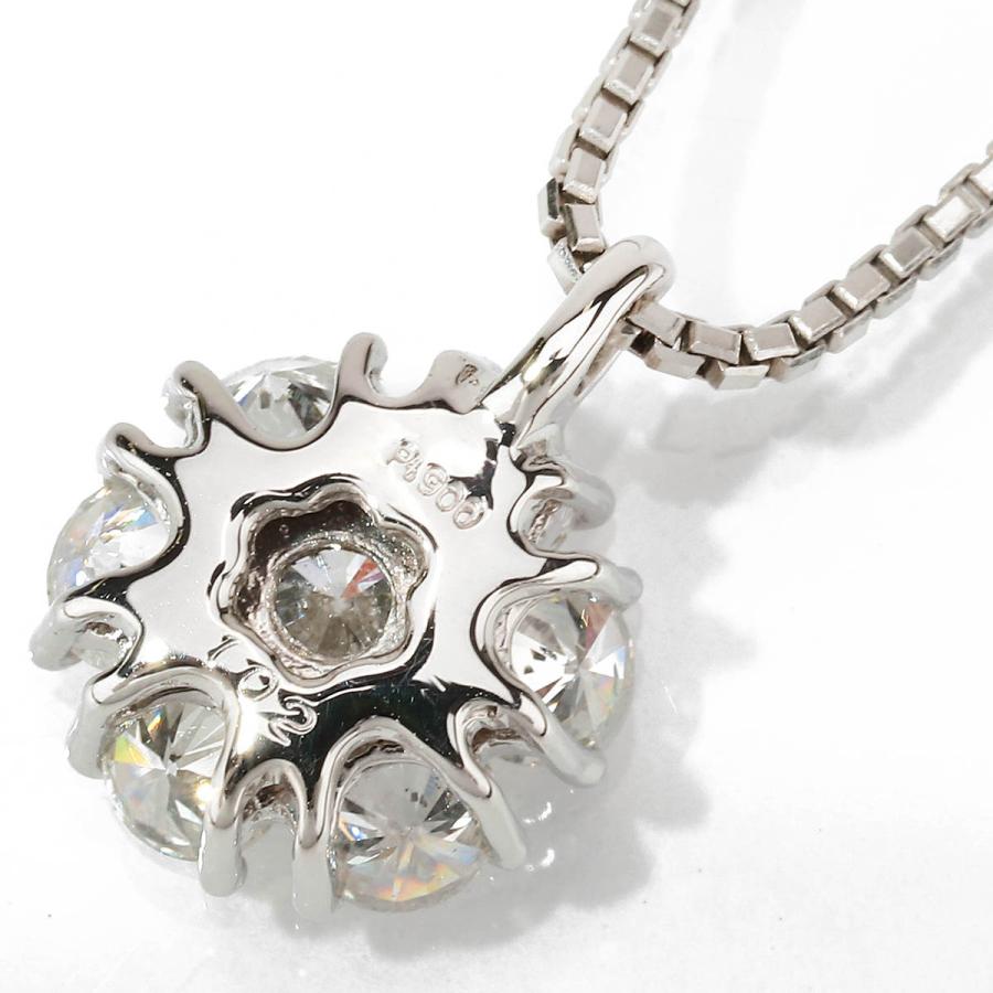 ダイヤモンド 1.02ct プラチナ Pt900 フラワーモチーフ ペンダントネックレス SIクラス  新品仕上済 中古 返品OK RE-PRICE |  | 01