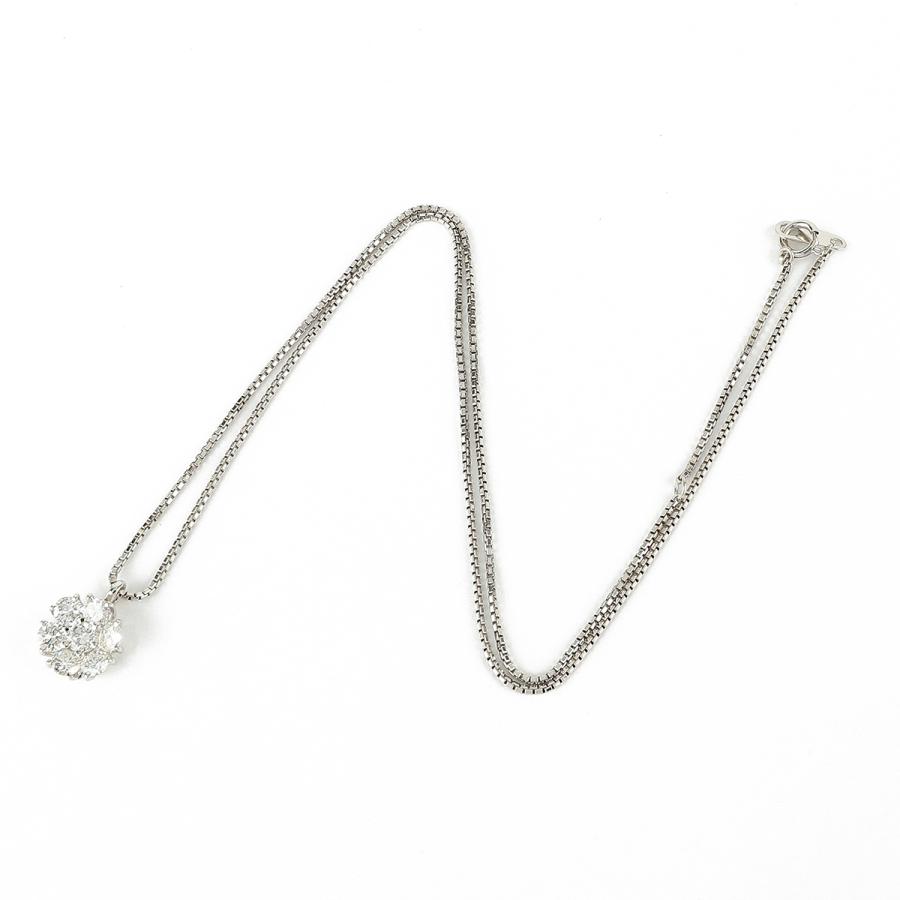 ダイヤモンド 1.02ct プラチナ Pt900 フラワーモチーフ ペンダントネックレス SIクラス  新品仕上済 中古 返品OK RE-PRICE |  | 04